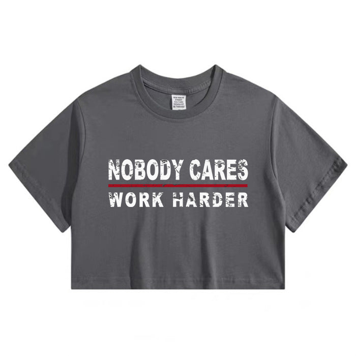 Lady's Inspirational Quotes Crop Tee