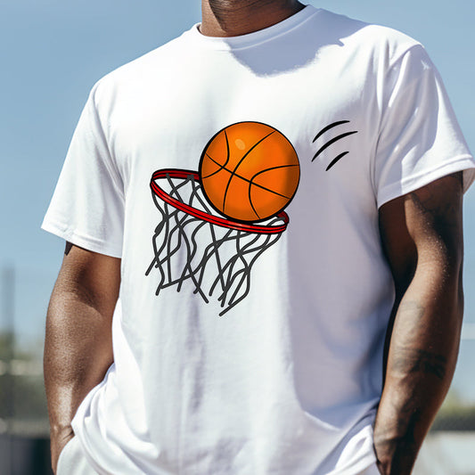 Hoop Dreams Scoring Basketball Print Big & Tall T-shirt