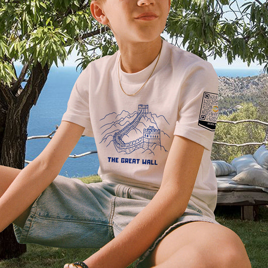 Unique Storytime T-Shirt – Scan to Hear the Great Wall Tale