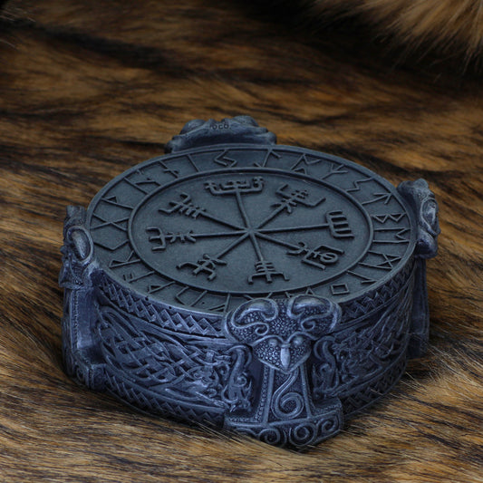 Viking Runes Vintage Jewelry Box Gift for Him/Her