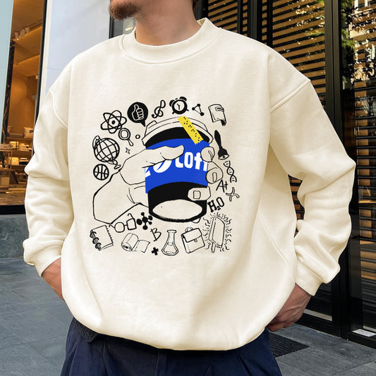 Coffee Print Men's Sweatshirts