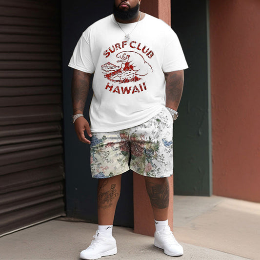 Classic Surf Club Men's Hawaii Printed Tee Big & Tall