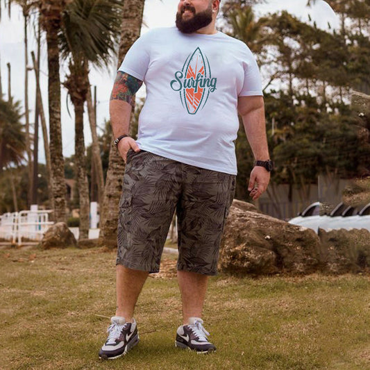 Men's Surfboard Printed T-Shirt Big & Tall