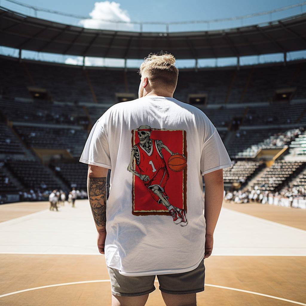 Slam Dunk Skeleton Shirt Sports Enthusiast Tee Big & Tall