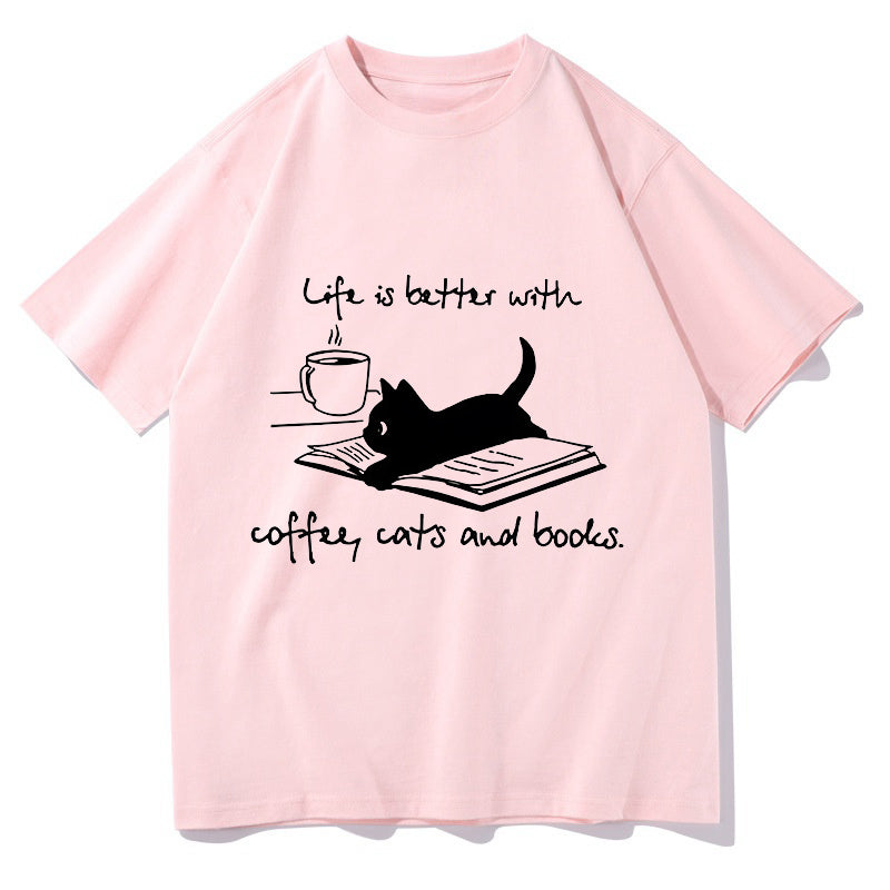 Life's Better With Cat Women's Short Sleeve Tee