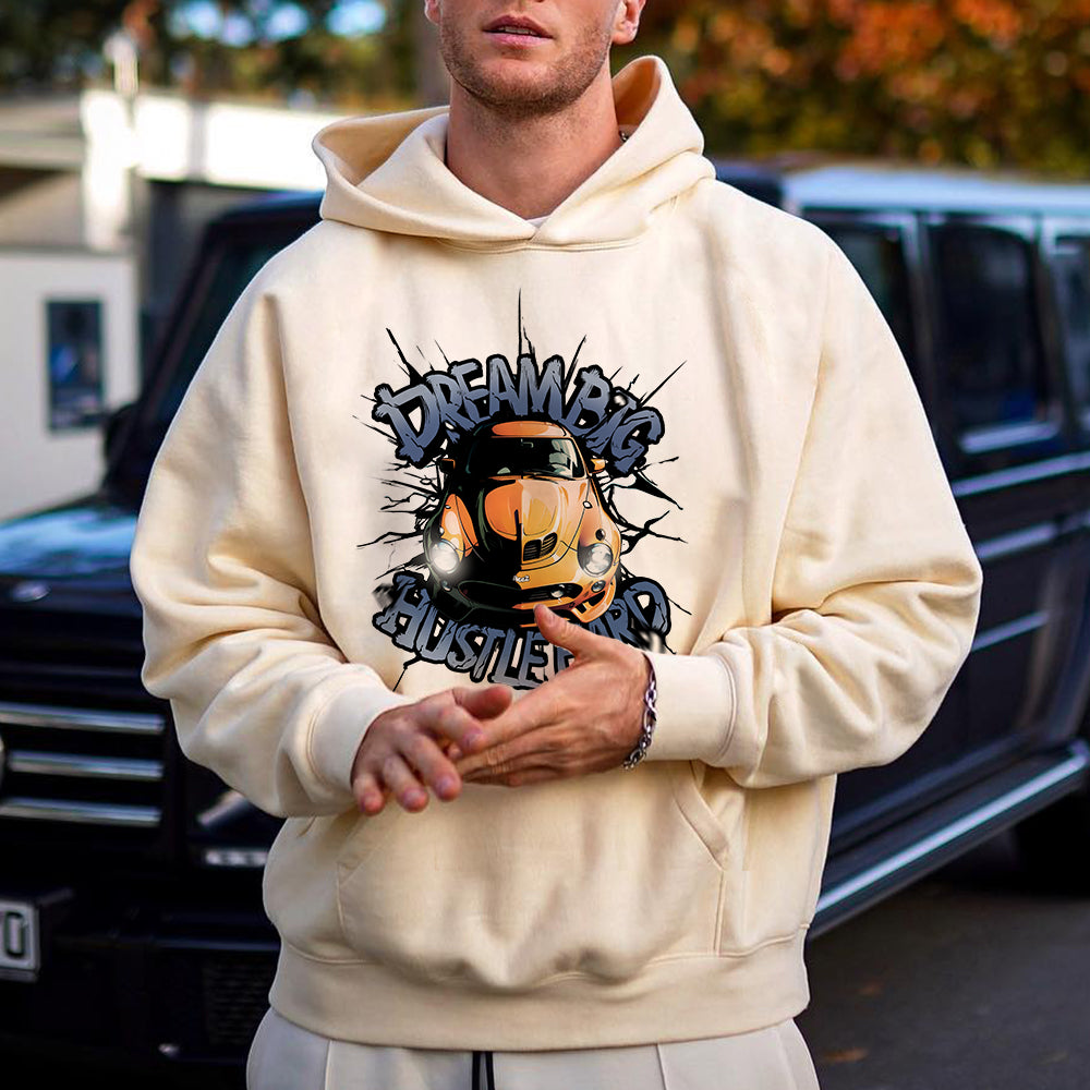 Dream Big Hustle Hard Men's Hoodie