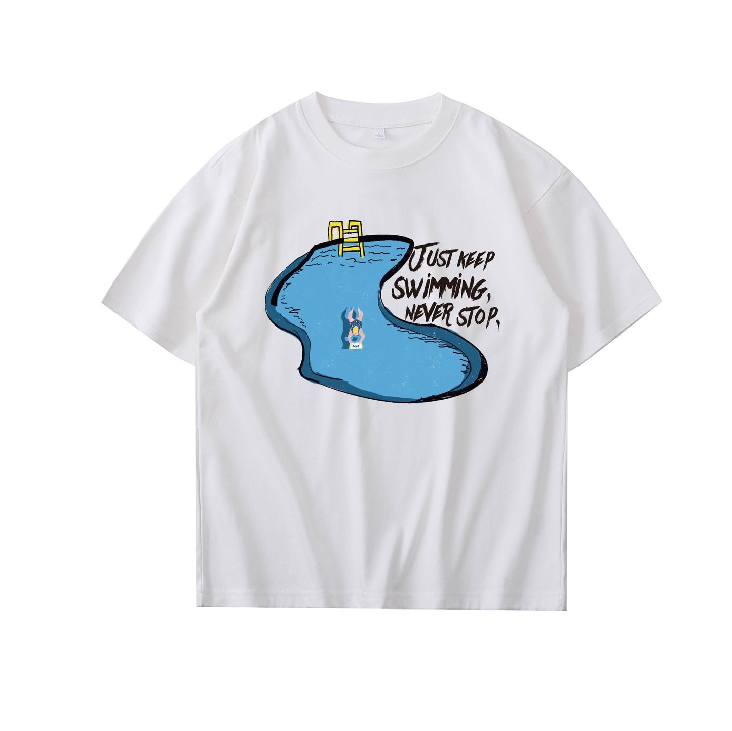 Summer Swimming Pool Cotton Tee Big & Tall