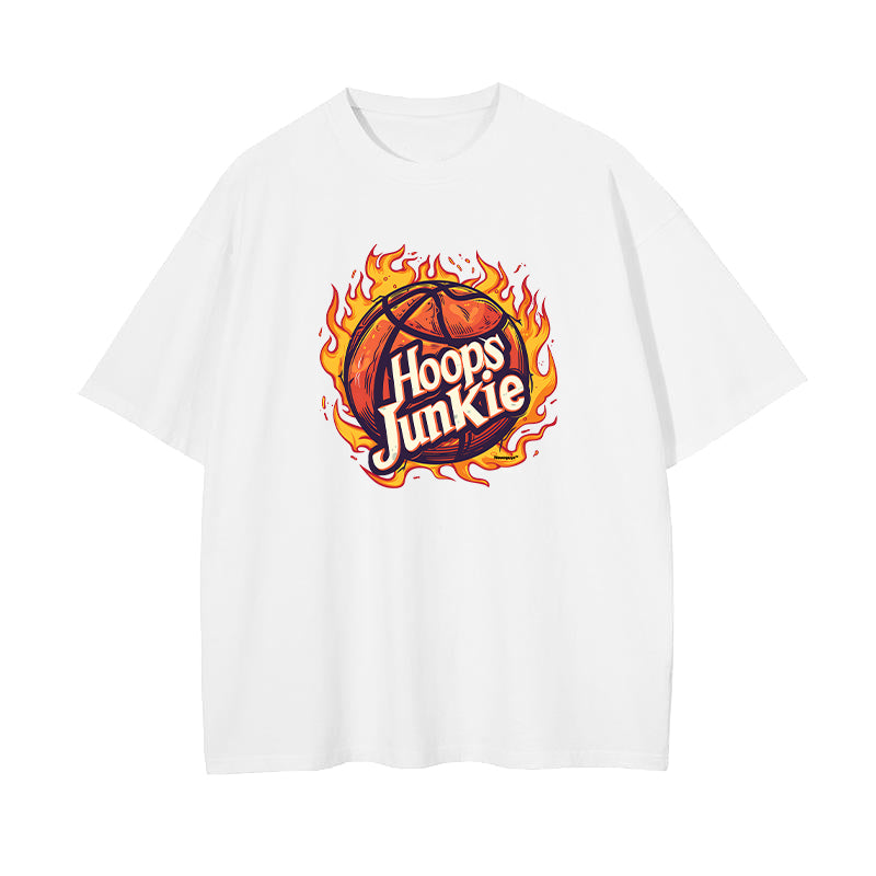 Hoops Junkie Basketball Print Men's T-shirts Big & Tall