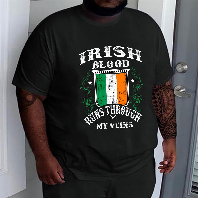 Irish Tricolor Pride Men's Celebrations Tee Big & Tall