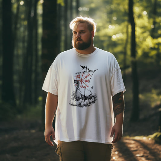 Voyage of the Vikings Viking Ship Drakkar Tee Big & Tall