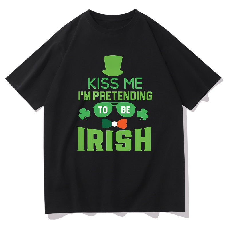Kissable Shamrock Luck of the Irish Kiss Tee Big & Tall