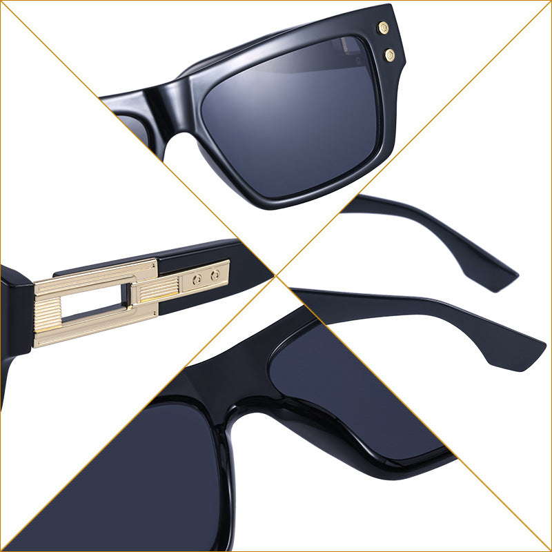 Large Frame Casual Trend Steampunk Men's Sunglasses