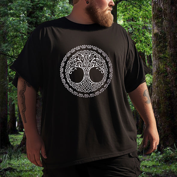 Life of Tree Yggdrasil Norse Mythology Men's Tee Big & Tall