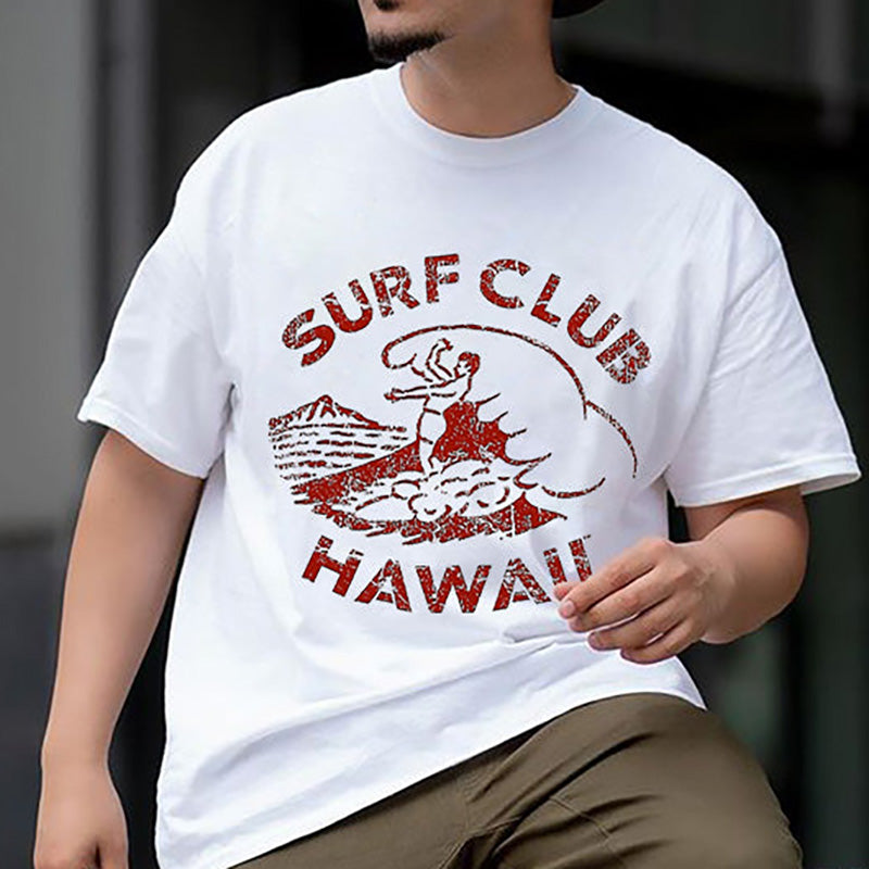 Classic Surf Club Men's Hawaii Printed Tee Big & Tall