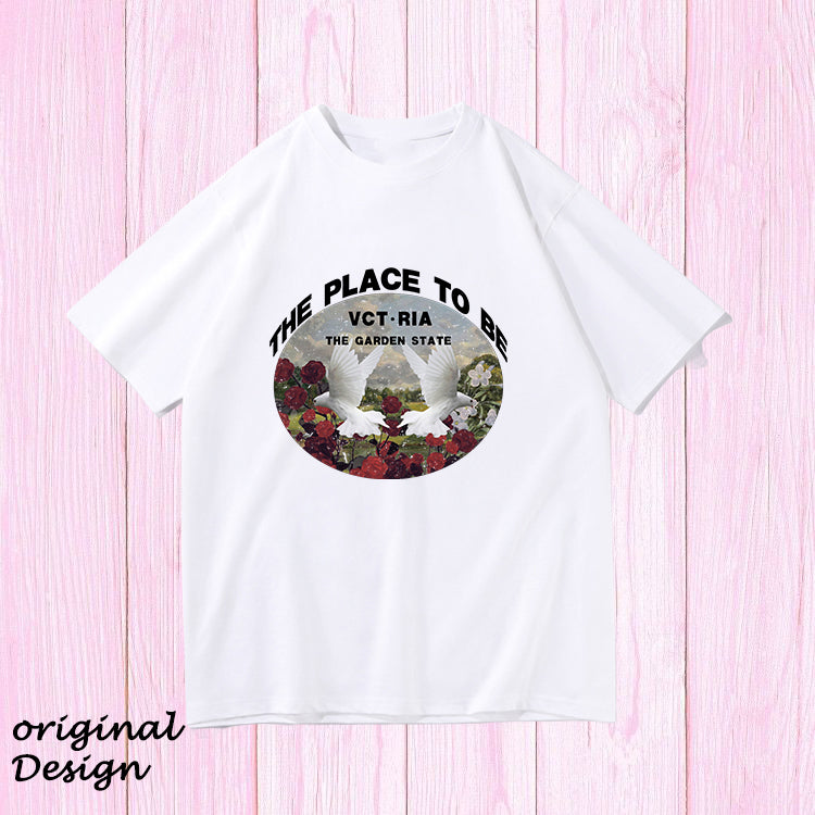 Victoria Print Women's Cotton T-shirt