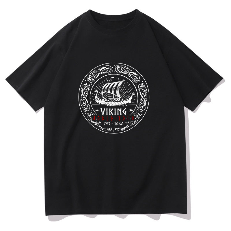 Mythic Viking Voyage Men's T-Shirt Big & Tall