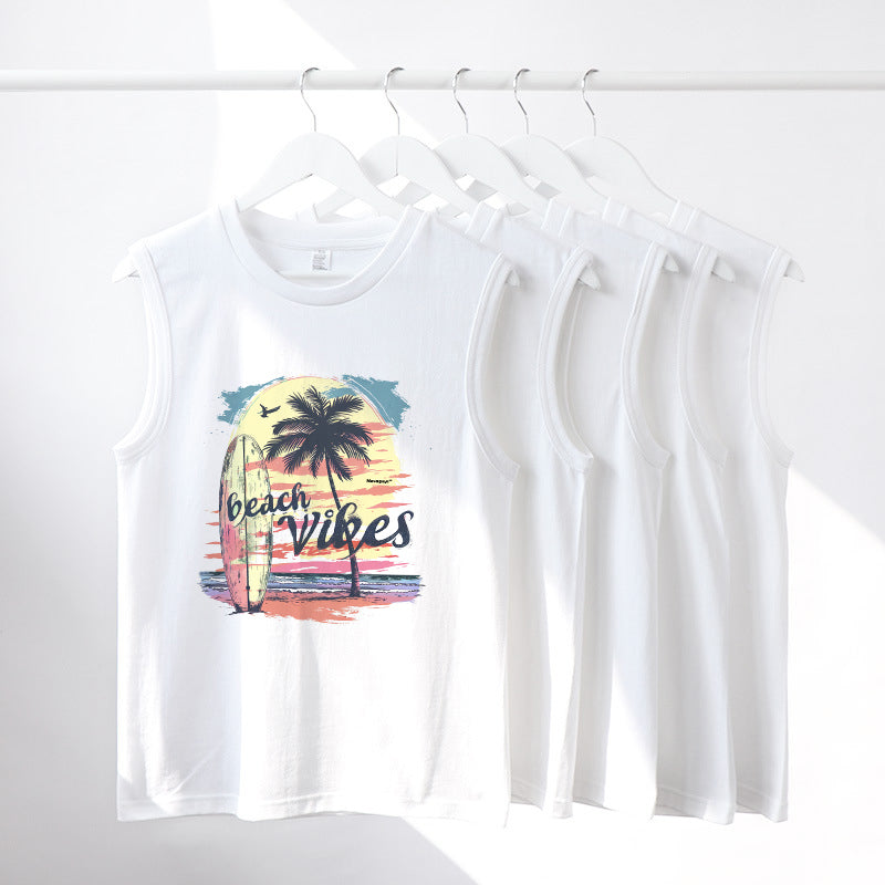 Surf Lovers Beach Vibes Men's Cotton Tank