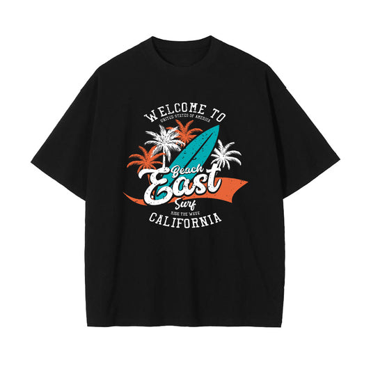 California East Beach Surfing Men's T-Shirt