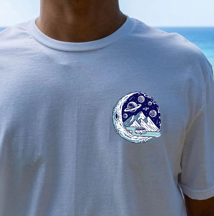 Starry Seaside Waves Men's T-Shirt