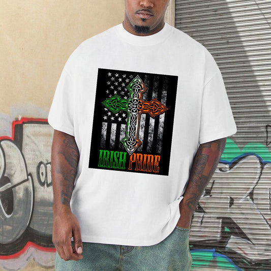 Irish Roots American Pride T-Shirt Big & Tall