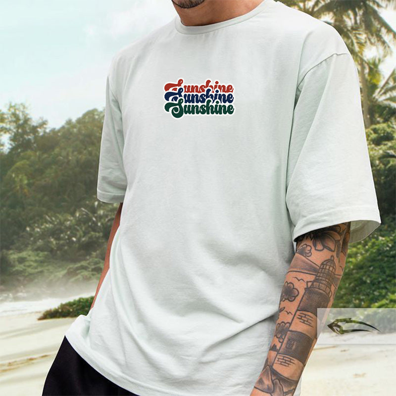 Sunshine Summer Vibes Beach Lovers Men's T-Shirt Big & Tall