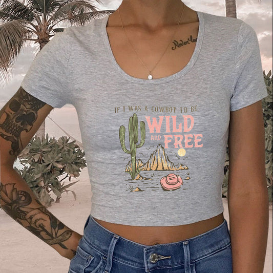 Cowboy Dream Lady's Crop Tee