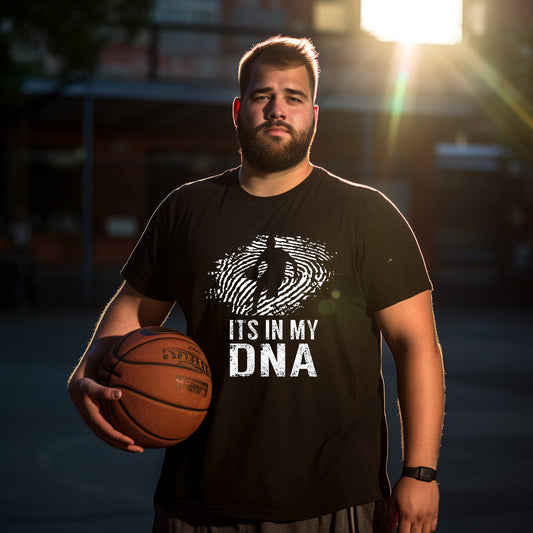 DNA Hoops Basketball Lovers Men's Cotton T-shirt Big & Tall