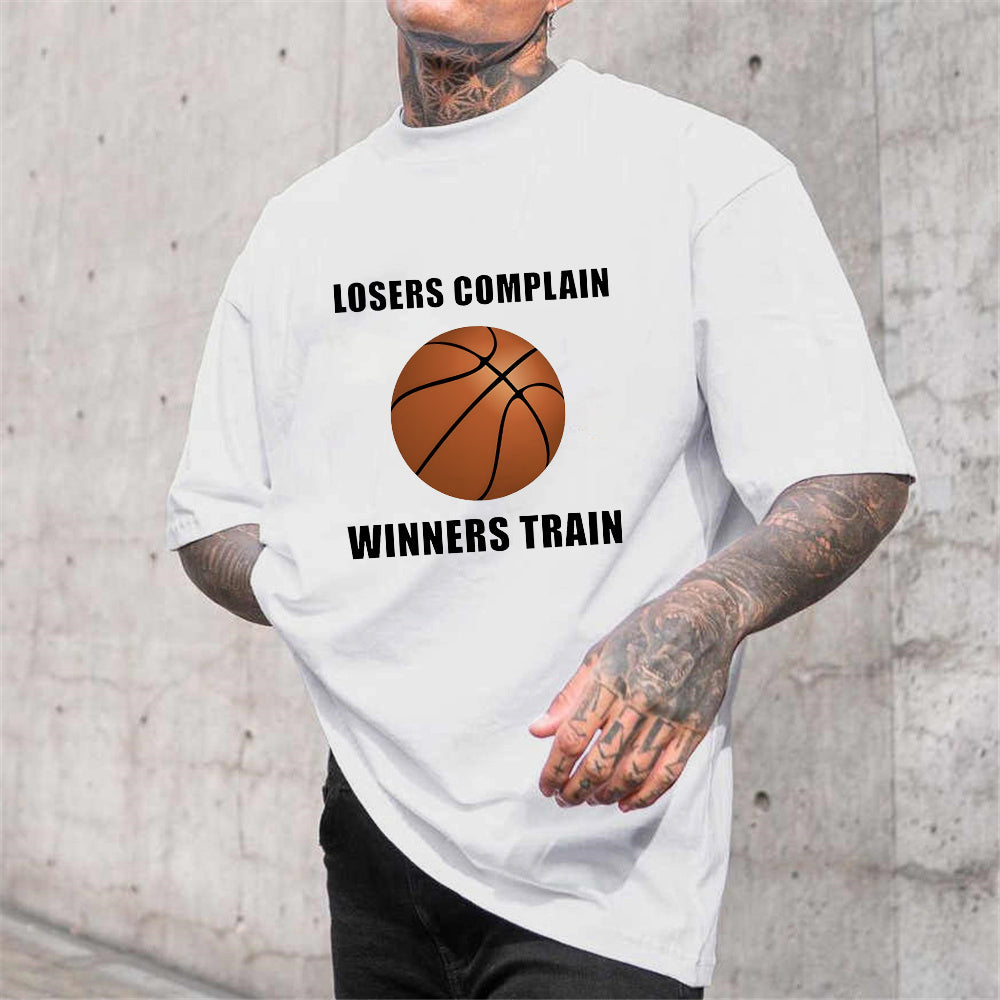 Positive Quotes B-Ball Inspired Men's Cotton Tee Big & Tall