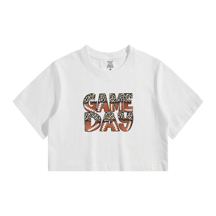 Game Day Football Lovers Women's Crop Tee