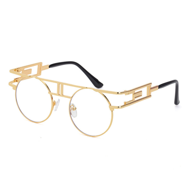 Cycling Round Frame Steampunk Men's Sunglasses