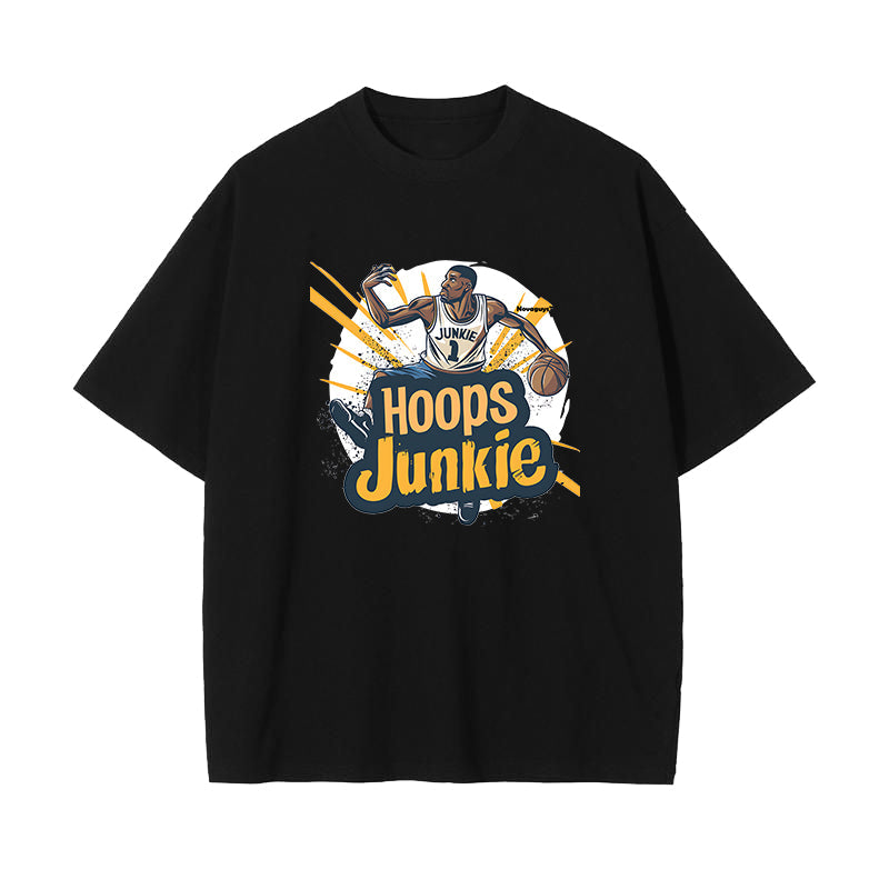 Hoops Junkie Basketball Player Men's T-Shirts Big & Tall