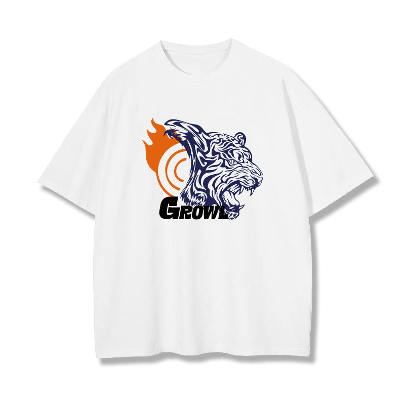 Tiger Graphics Casual Men’s T-shirts Big & Tall