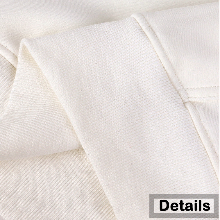 Japan Fuji Mountain Men's White Fleeced Hoodie