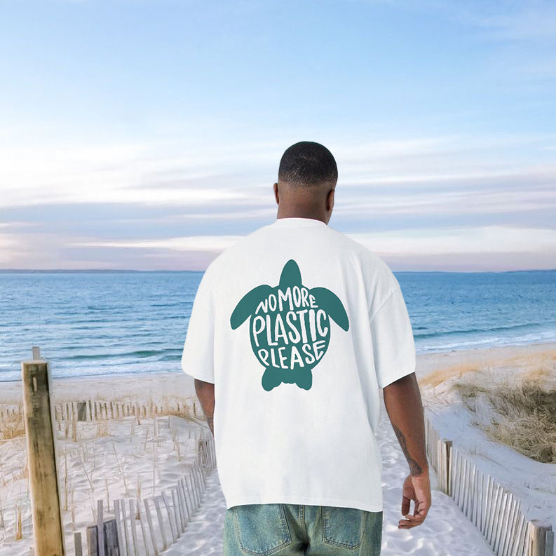 No More Plastic Men's Ocean Defender Big & Tall T-shirt