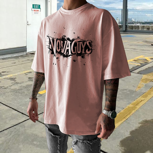 NOVAGUYS Men's Trendy Oversized Cotton T-shirt