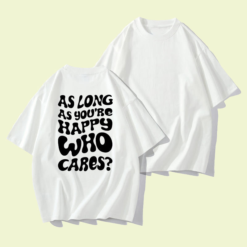 Letter Print Men's Cotton Tee