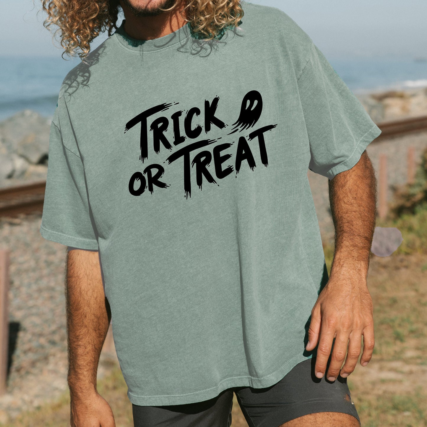 Trick or Treat Men's Halloween Cotton Tee