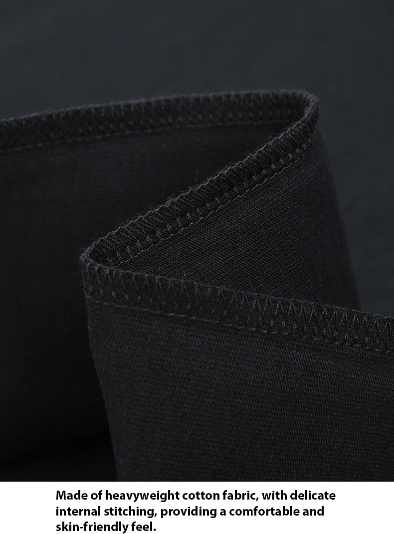 Men's Plain Oversized Cotton T-shirt - Black