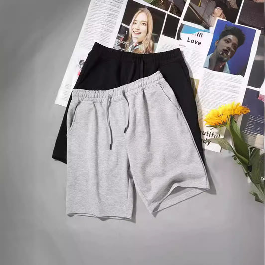 2pc Men's Streetstyle Adjustable Waistband Basic Shorts