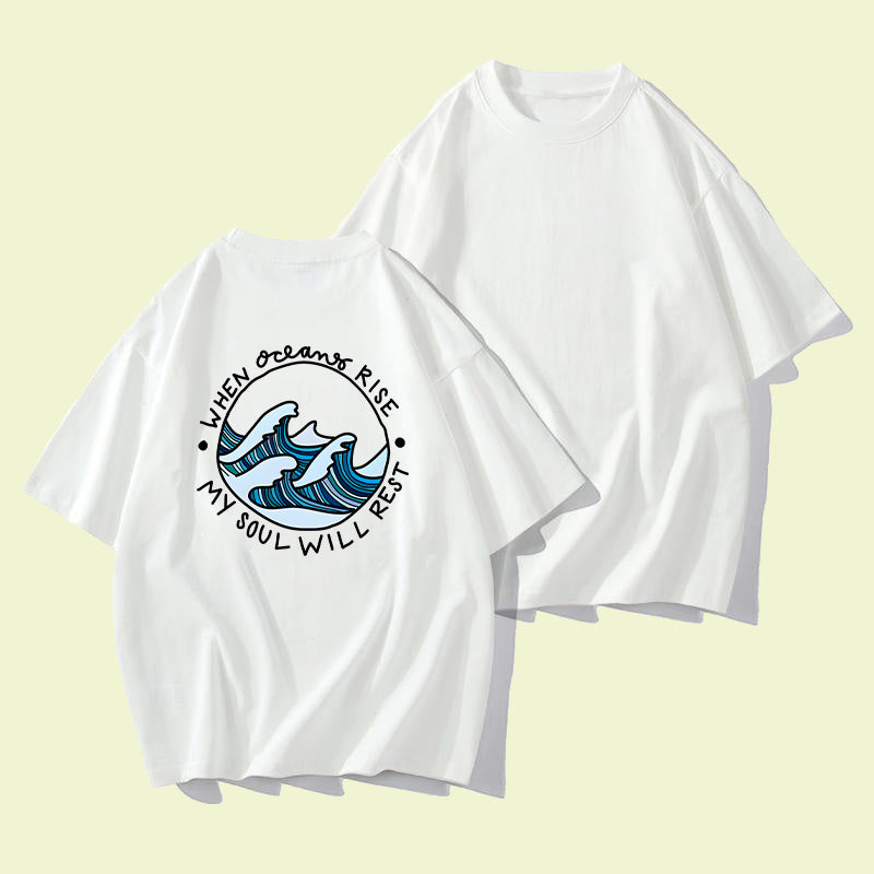 When Oceans Rise Men's Cotton T-shirt Big & Tall