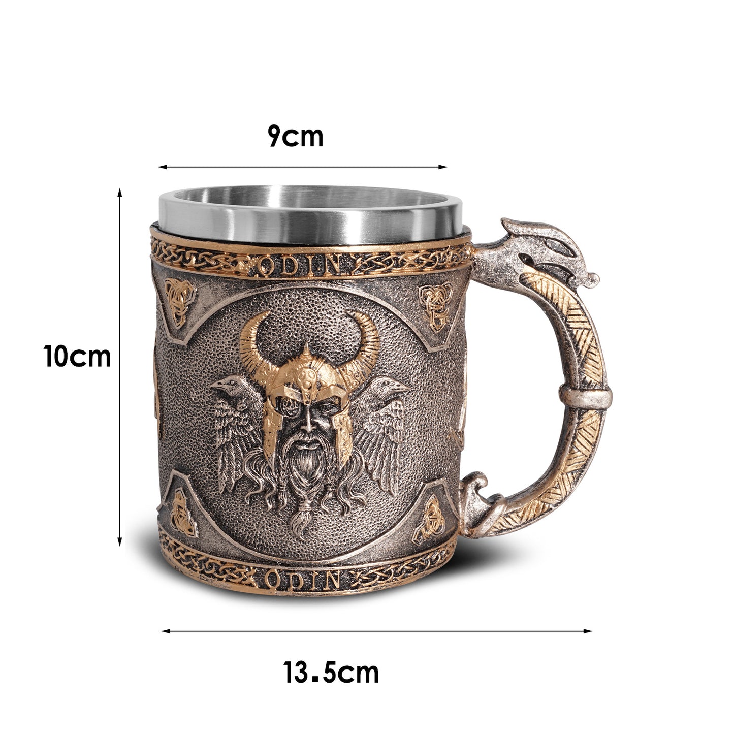 Odin and Raven Design Stainless Steel Mug