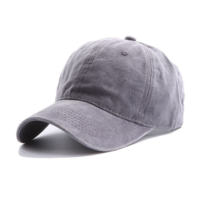 Trend Personality Wash Plain Casual Baseball Cap
