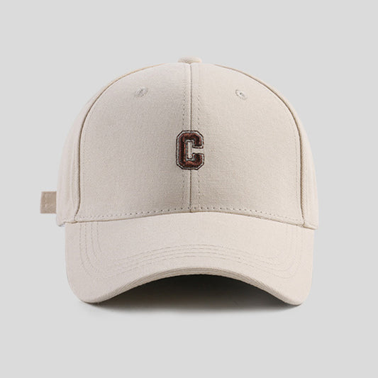 C Letter Embroidered Street Personality Adjustable Baseball Cap