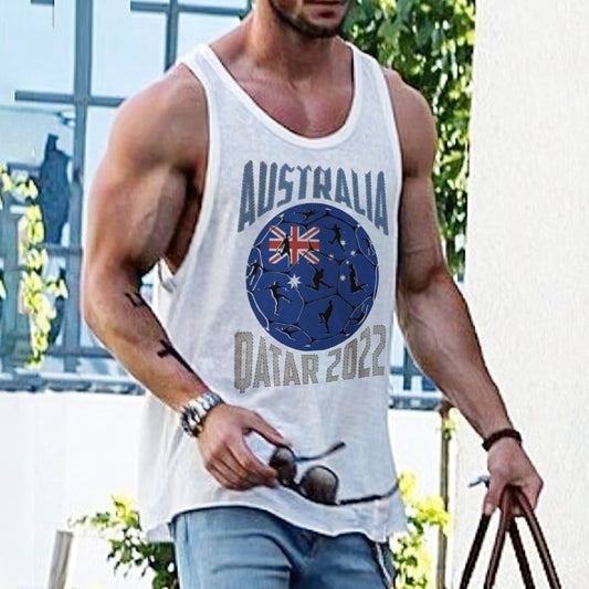 Australia The World Cup Men's Tank Tops-A