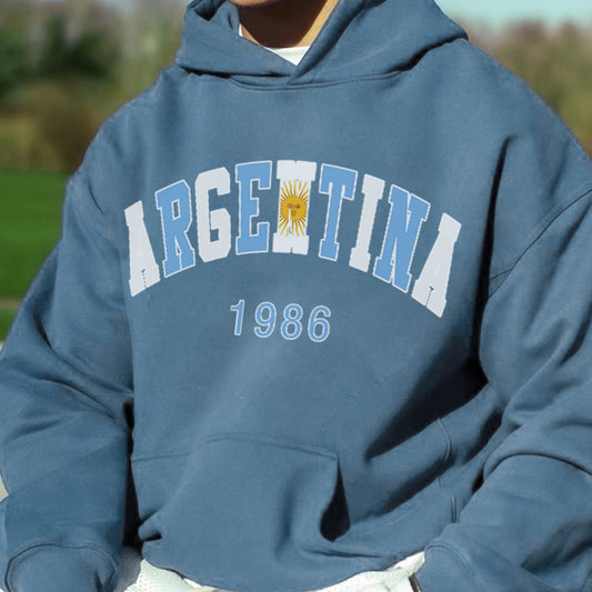 Argentina 1986 World Cup Champions Men's Fleece Hoodie