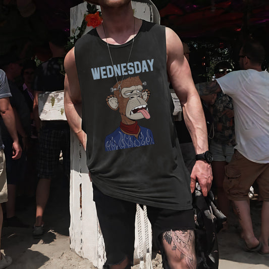 Wednesday NFT Print Men's Fashion Tank Top