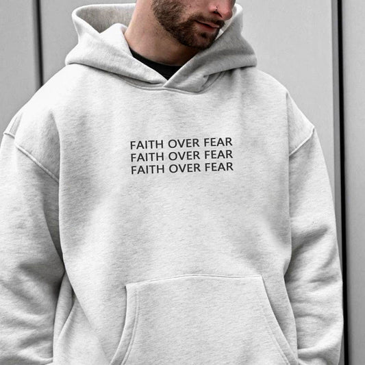 FAITH OVER FEAR Men's Hoodie