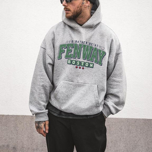 Fenway Alphabet Graphic Print Casual Men's Sweatshirt