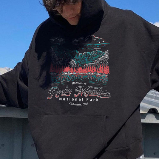 Nature Park Graphics Casual Men's Hoodie Sweatshirt