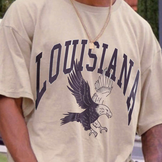 Louisiana Eagle Graphic Men's T-Shirt